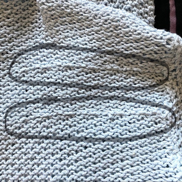 LA Hearts Blue Knit Tie Up Sweater - Picture 7 of 7